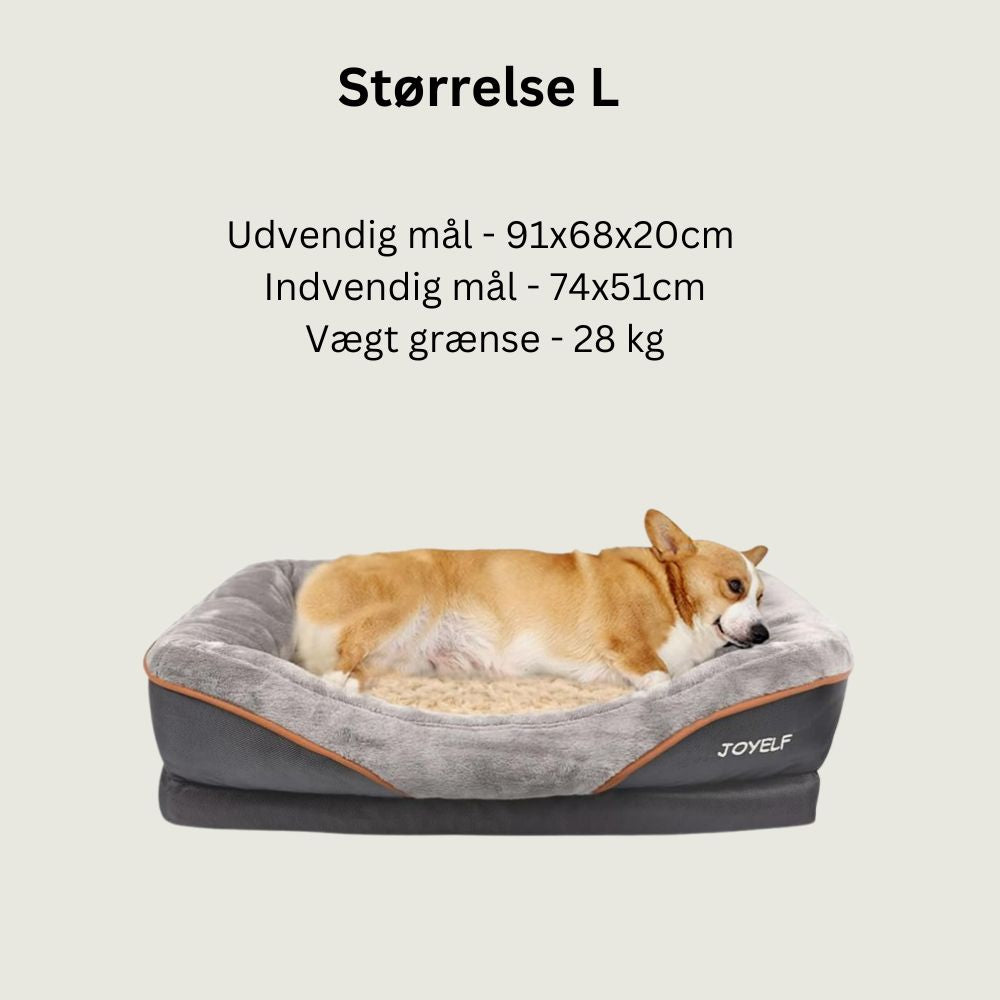 JOYELF Premium ortopædisk hundeseng