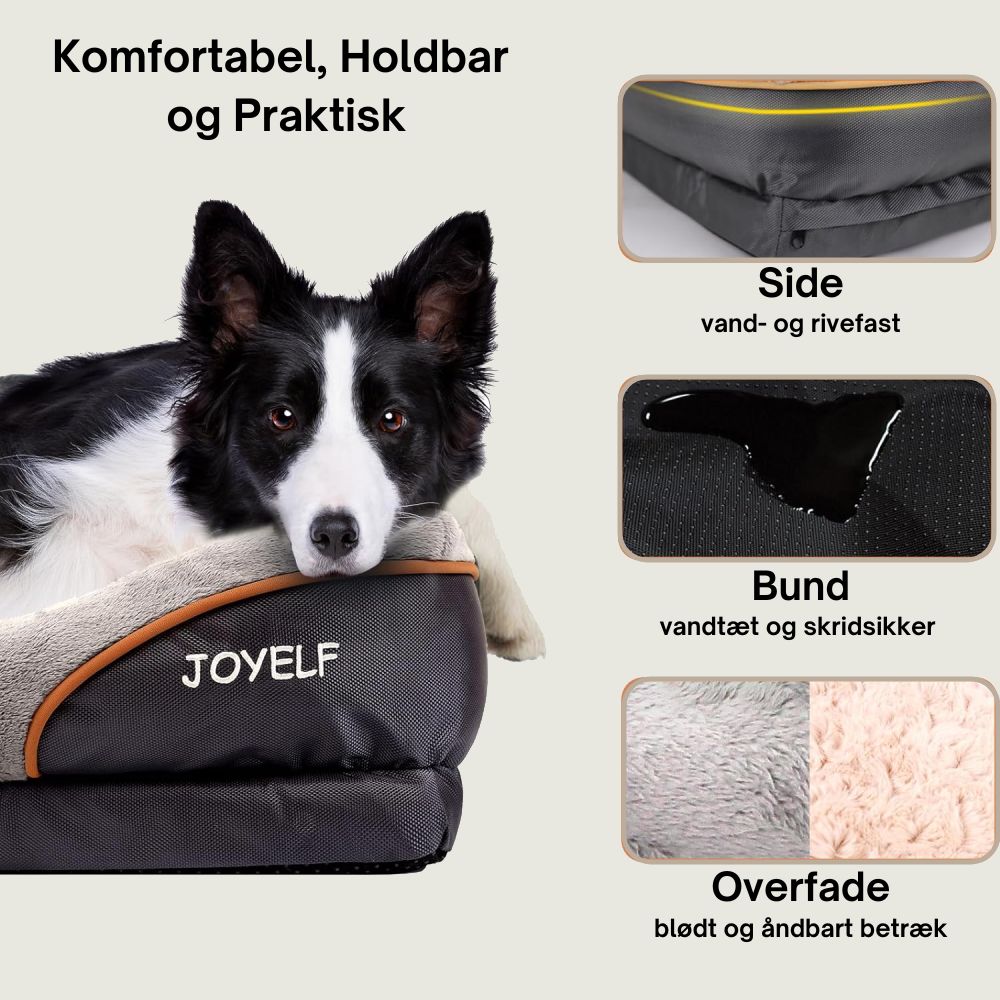 PawPals.dk JOYELF Premium ortopædisk hundeseng