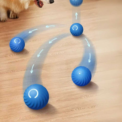 Interaktiv legebold til hunde - Blå - PawPals.dk
