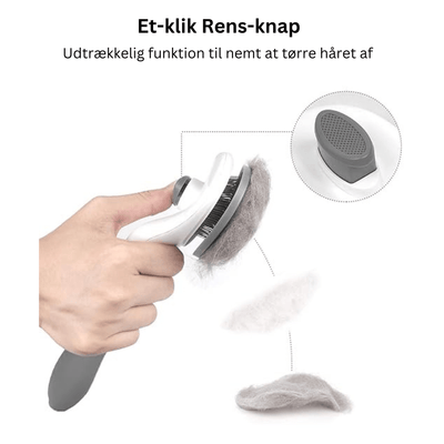 Pawpals Innovative dyrehårbørste - Grå - PawPals.dk