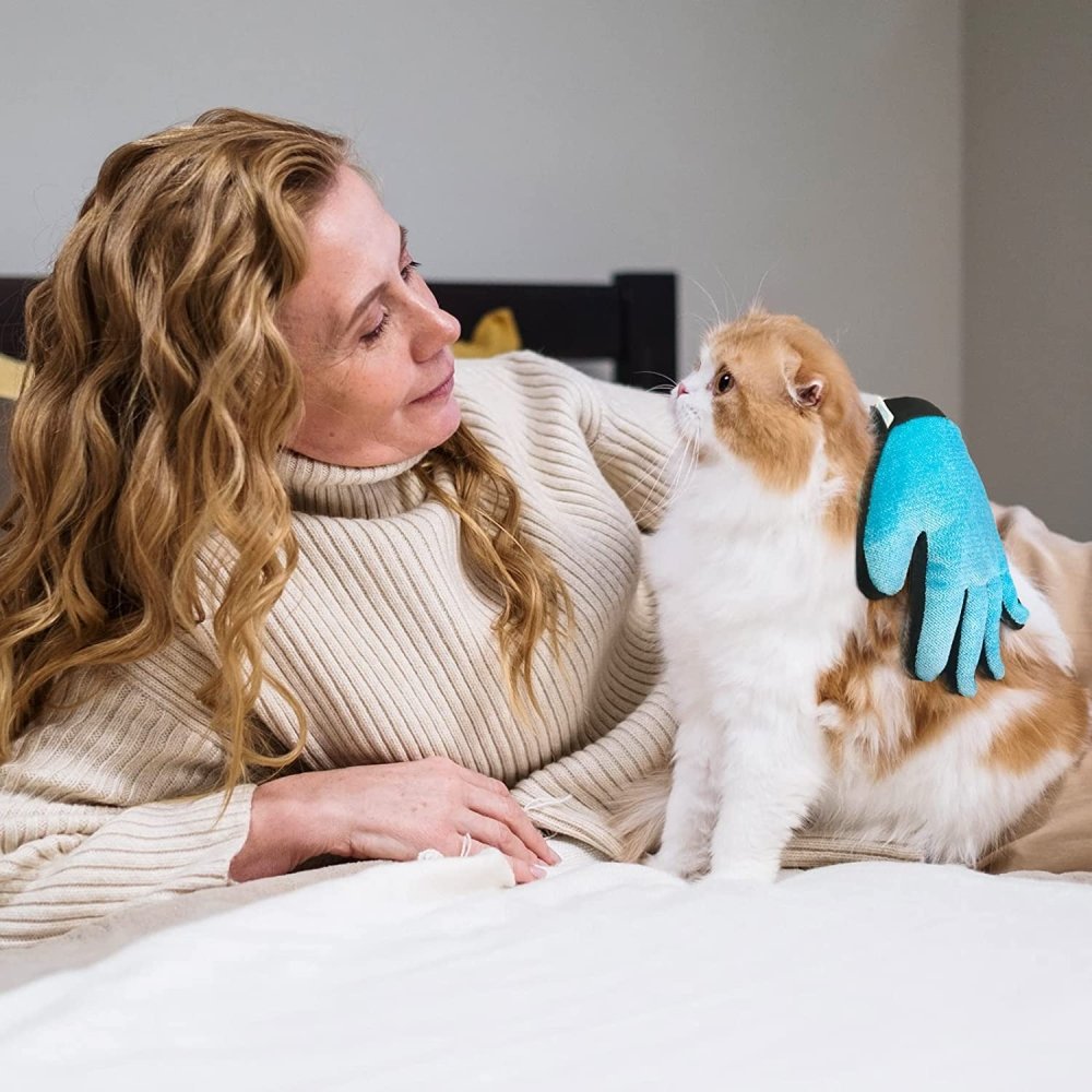 PawPals PelsPleje Handsken - Blå - PawPals.dk
